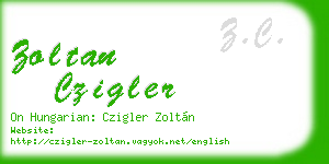 zoltan czigler business card